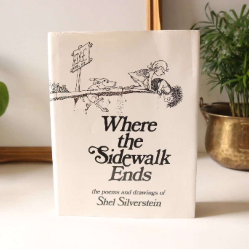 1974 Where the Sidewalk Ends by Shel Silverstein - Vintage Childrens Book